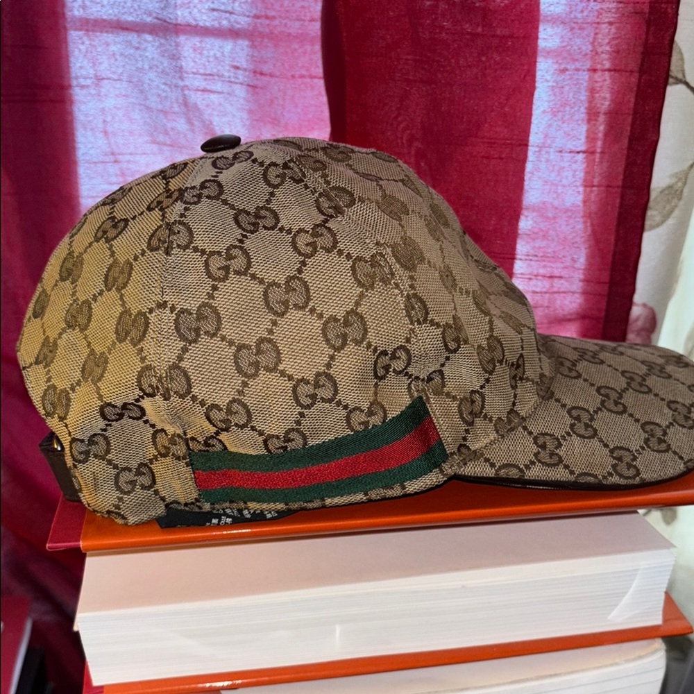 Gucci Brown GG Monogram Hat
